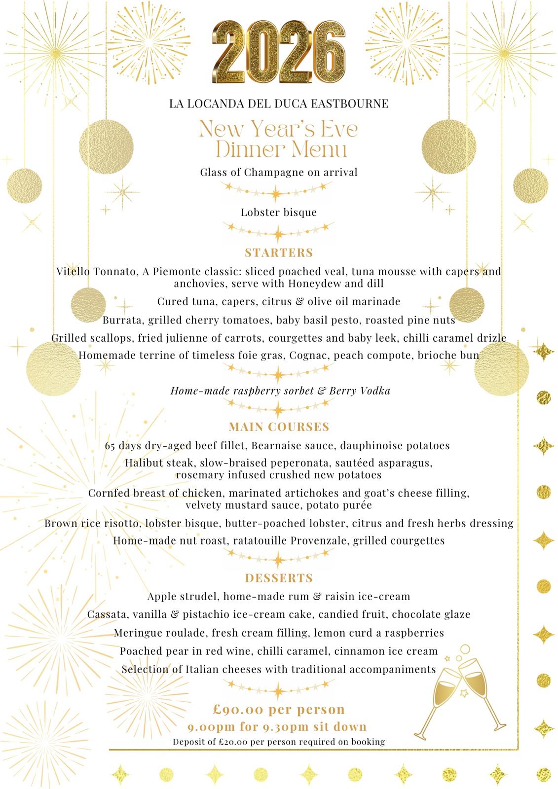 New Year Menu